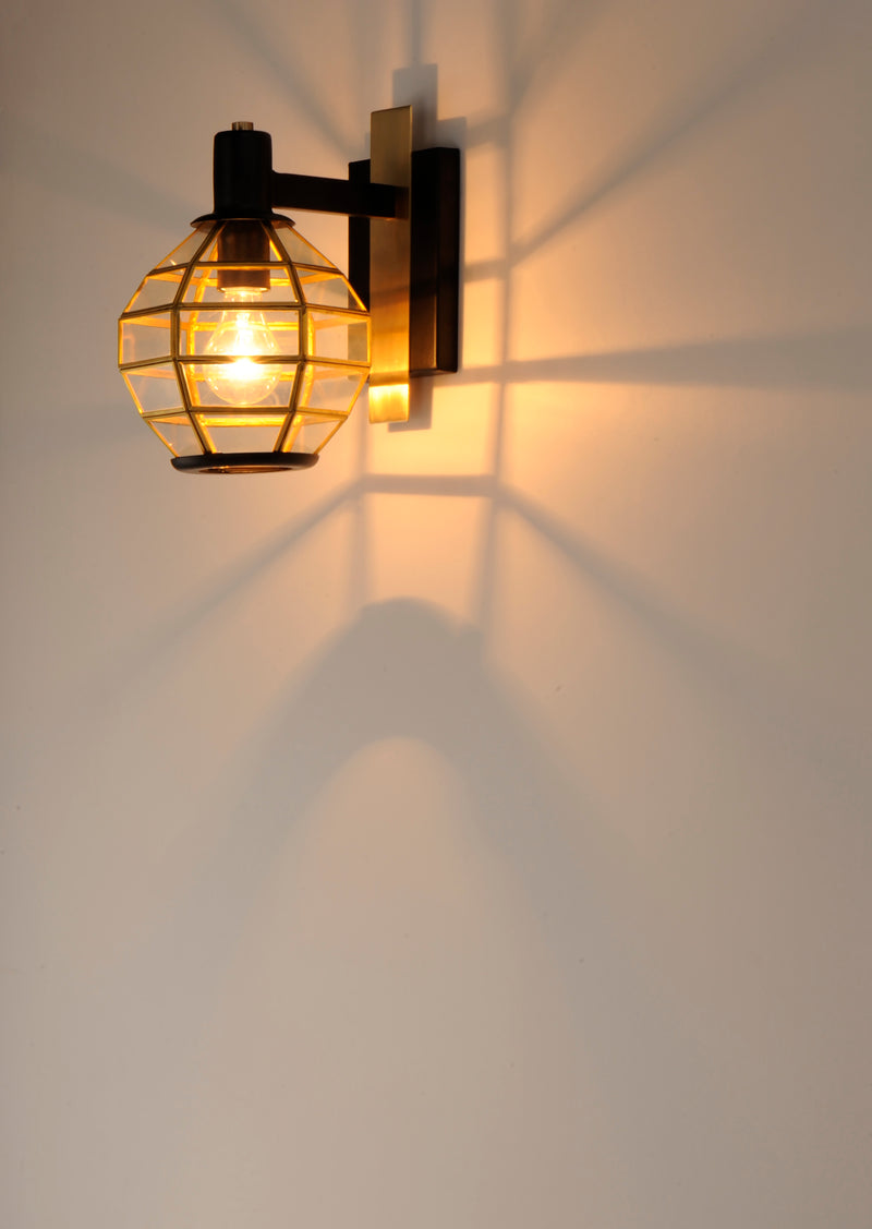 Maxim 11543BKBUB Heirloom 1 Light Outdoor Wall | Black / Burnished Brass