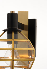 Maxim 11543BKBUB Heirloom 1 Light Outdoor Wall | Black / Burnished Brass