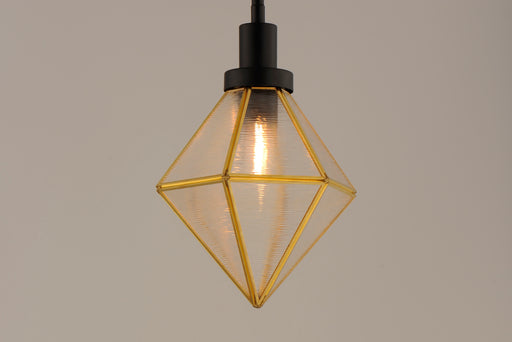 Maxim 11555BKBUB Adorn 1 Light Mini Pendant | Black / Burnished Brass