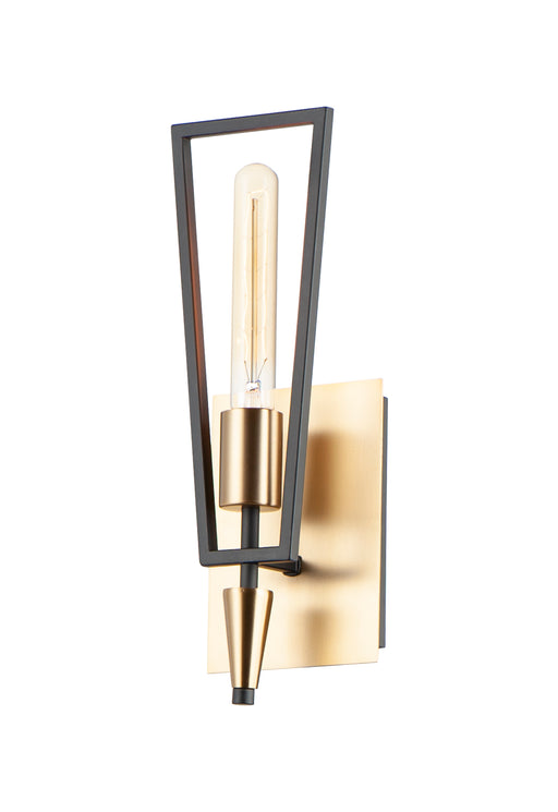 Maxim 11651BKSBR Wings 1 Light Wall Sconce | Black / Satin Brass