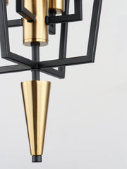 Maxim 11654BKSBR Wings 4 Light Pendant | Black / Satin Brass