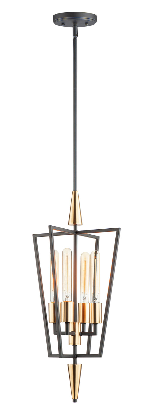 Maxim 11654BKSBR Wings 4 Light Pendant | Black / Satin Brass