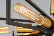 Maxim 11656BKSBR Wings 6 Light Chandelier | Black / Satin Brass