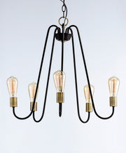 Maxim 11735OIAB Haven 5 Light Chandelier | Oil Rubbed Bronze / Antique Brass