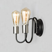 Maxim 11739BKSN Haven 2 Light Wall Sconce | Black / Satin Nickel