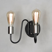 Maxim 11739BKSN Haven 2 Light Wall Sconce | Black / Satin Nickel