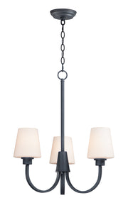 Maxim 11823SWBK Shelter 3 Light Chandelier | Black