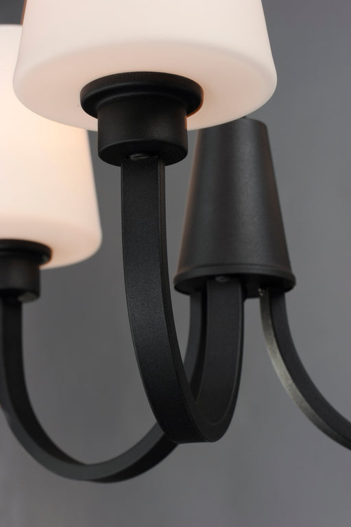 Maxim 11823SWBK Shelter 3 Light Chandelier | Black