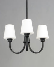 Maxim 11823SWBK Shelter 3 Light Chandelier | Black