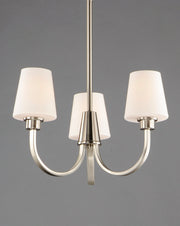 Maxim 11823SWSN Shelter 3 Light Chandelier | Satin Nickel