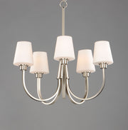 Maxim 11825SWSN Shelter 5 Light Chandelier | Satin Nickel