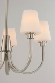 Maxim 11825SWSN Shelter 5 Light Chandelier | Satin Nickel