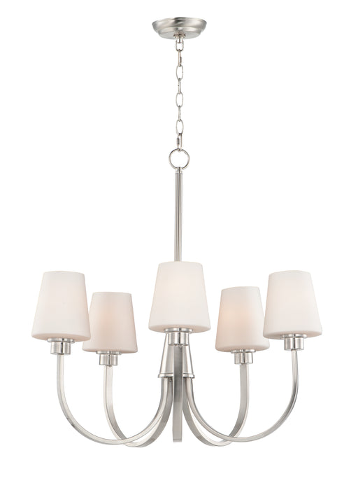 Maxim 11825SWSN Shelter 5 Light Chandelier | Satin Nickel