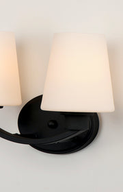 Maxim 11832SWBK Shelter 2 Light Bath Vanity | Black