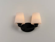 Maxim 11832SWBK Shelter 2 Light Bath Vanity | Black