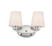 Maxim 11832SWSN Shelter 2 Light Bath Vanity | Satin Nickel