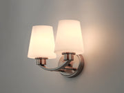 Maxim 11832SWSN Shelter 2 Light Bath Vanity | Satin Nickel