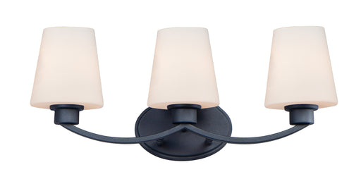 Maxim 11833SWBK Shelter 3 Light Bath Vanity | Black