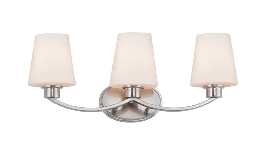 Maxim 11833SWSN Shelter 3 Light Bath Vanity | Satin Nickel