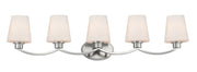 Maxim 11835SWSN Shelter 5 Light Bath Vanity | Satin Nickel
