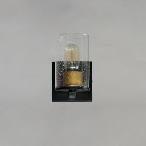 Maxim 11841CDABBK Sleek 1 Light Bath Vanity | Antique Brass / Black