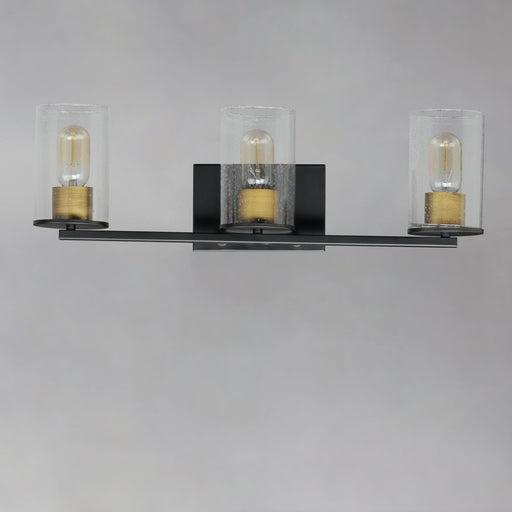 Maxim 11843CDABBK Sleek 3 Light Bath Vanity | Antique Brass / Black
