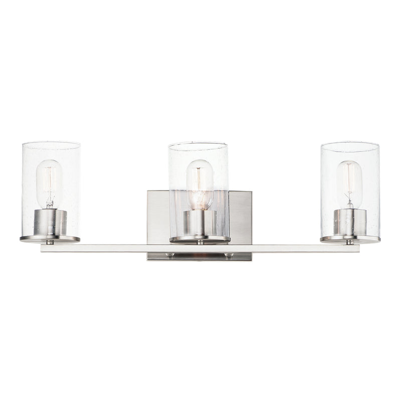 Maxim 11843CDSN Sleek 3 Light Bath Vanity | Satin Nickel