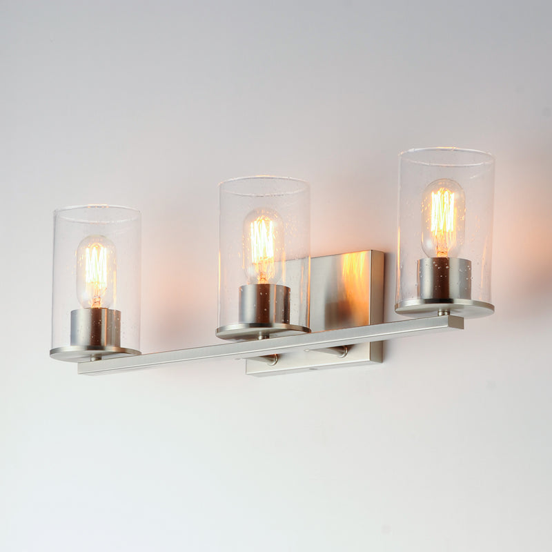 Maxim 11843CDSN Sleek 3 Light Bath Vanity | Satin Nickel