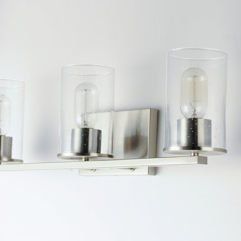 Maxim 11843CDSN Sleek 3 Light Bath Vanity | Satin Nickel