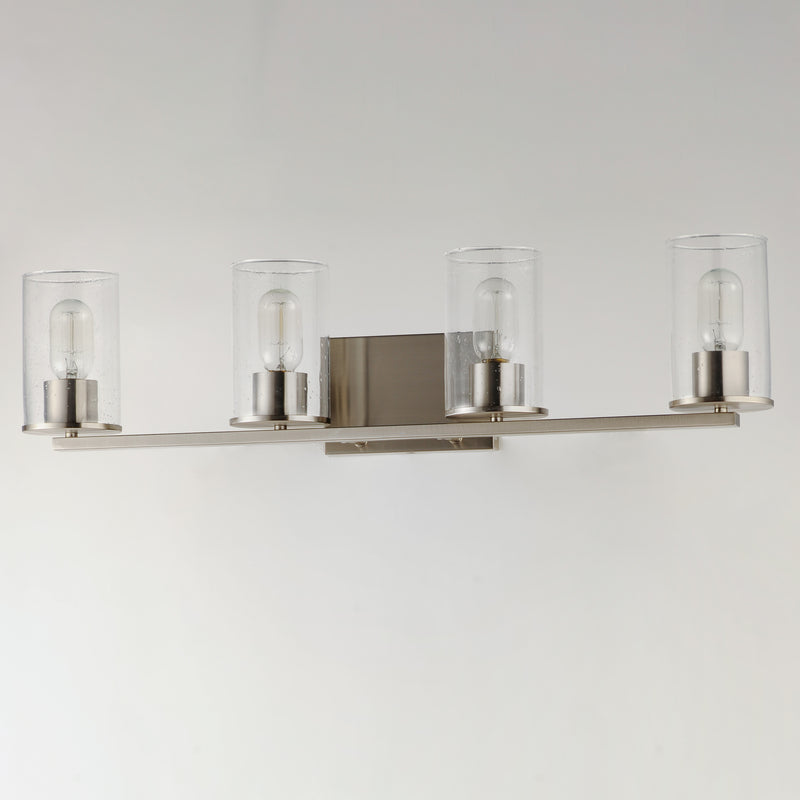 Maxim 11844CDSN Sleek 4 Light Bath Vanity | Satin Nickel