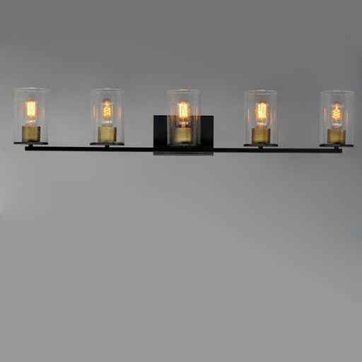 Maxim 11845CDABBK Sleek 5 Light Bath Vanity | Antique Brass / Black