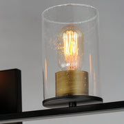 Maxim 11845CDABBK Sleek 5 Light Bath Vanity | Antique Brass / Black