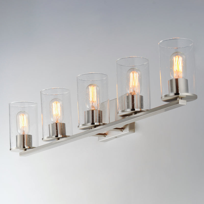 Maxim 11845CDSN Sleek 5 Light Bath Vanity | Satin Nickel