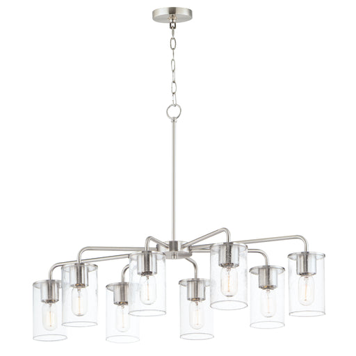 Maxim 11848CDSN Sleek 8 Light Chandelier | Satin Nickel