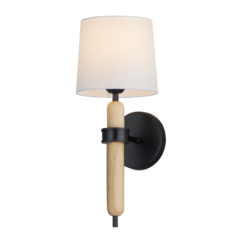 Maxim 11861OFNWD Bozeman 1 Light Sconce | Natural Wood