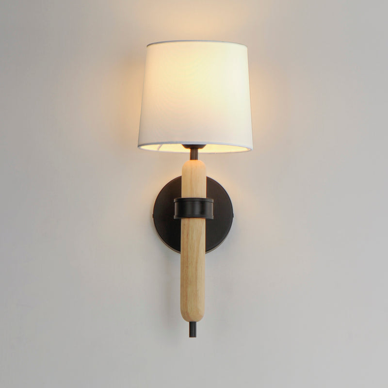 Maxim 11861OFNWD Bozeman 1 Light Sconce | Natural Wood