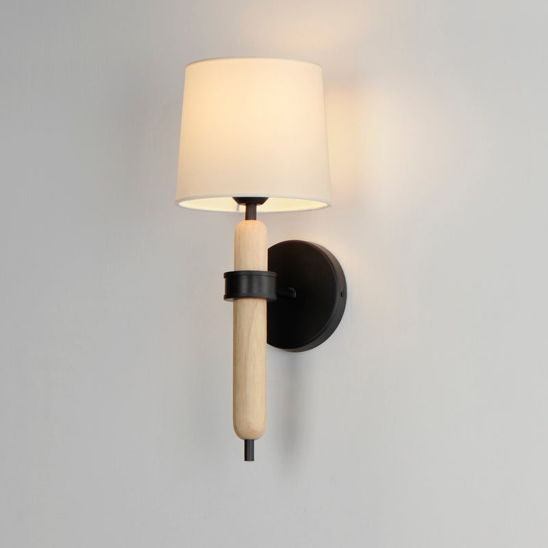 Maxim 11861OFNWD Bozeman 1 Light Sconce | Natural Wood