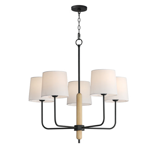 Maxim 11865OFNWD Bozeman 5 Light Chandelier | Natural Wood