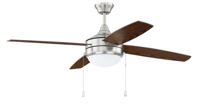 Craftmade PHA52BNK4 Phaze 4 LED Ceiling Fan -Brushed Polished Nickel