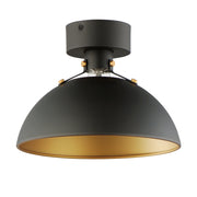 Maxim 12040ABBK Dawn Flush Mount | Antique Brass / Black