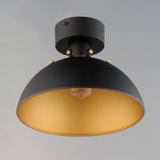 Maxim 12040ABBK Dawn Flush Mount | Antique Brass / Black