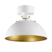 Maxim 12040WTSBR Dawn Flush Mount | White/Satin Brass