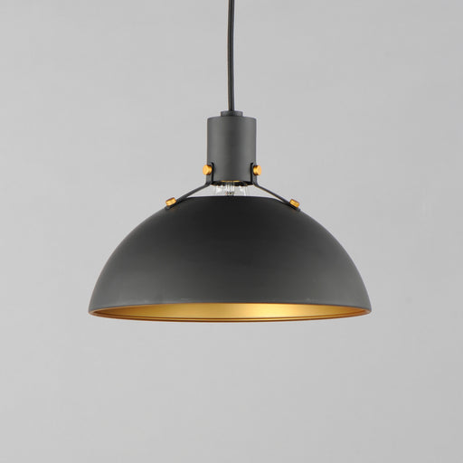 Maxim 12042ABBK Dawn 12.5" Pendant | Antique Brass / Black
