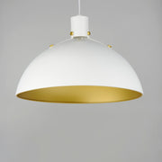 Maxim 12048WTSBR Dawn 20" Pendant | White/Satin Brass