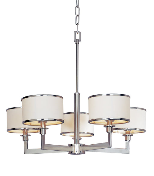 Maxim 12055WTSN Nexus 5 Light Chandelier | Satin Nickel