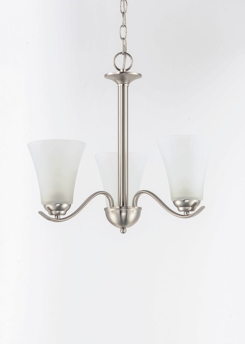 Maxim 12073FTSN Vital 3 Light Chandelier | Satin Nickel