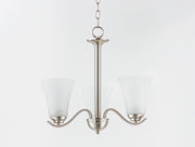 Maxim 12073FTSN Vital 3 Light Chandelier | Satin Nickel