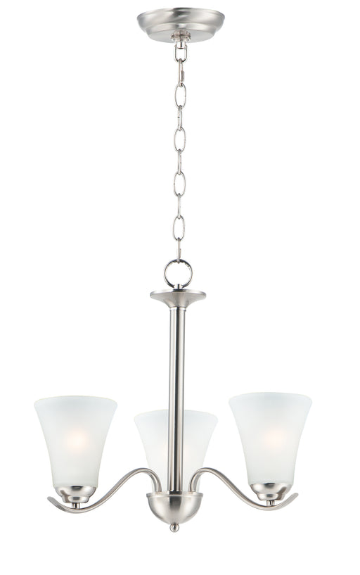 Maxim 12073FTSN Vital 3 Light Chandelier | Satin Nickel