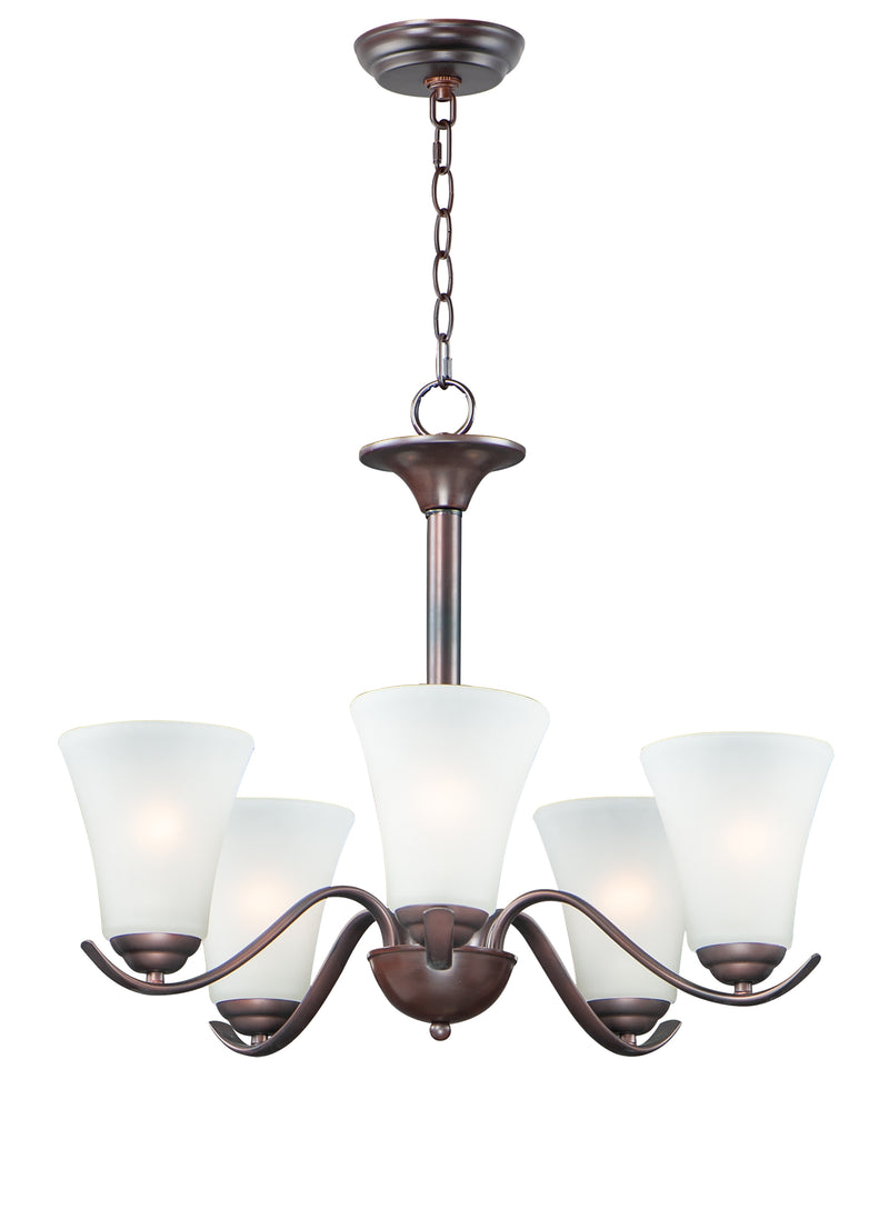 Maxim 12075FTOI Vital 5 Light Chandelier | Oil Rubbed Bronze