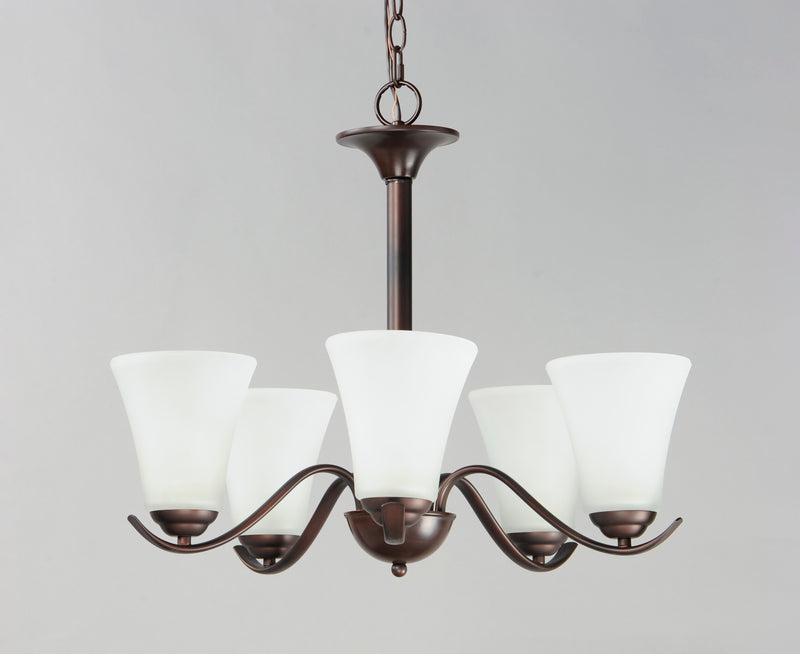 Maxim 12075FTOI Vital 5 Light Chandelier | Oil Rubbed Bronze